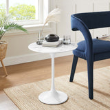 Lippa 20" Round Artificial Marble Side Table