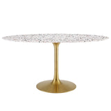 Lippa 60" Oval Terrazzo Dining Table