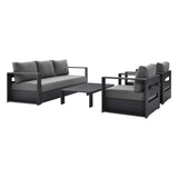 Tahoe Outdoor Patio Powder-Coated Aluminum 4-Piece Set