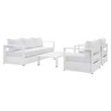 Tahoe Outdoor Patio Powder-Coated Aluminum 4-Piece Set