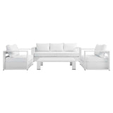 Tahoe Outdoor Patio Powder-Coated Aluminum 4-Piece Set
