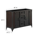Steamforge Bathroom Vanity Cabinet (Sink Basin Not Included)