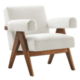 Lyra Boucle Fabric Armchair