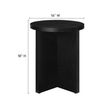 Silas Round Wood Side Table