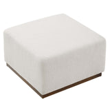 Tilden Large 28" Square Boucle Upholstered Ottoman