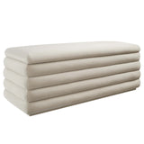 Mezzo Upholstered Performance Velvet Storage Bench