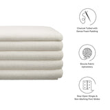 Mezzo Boucle Upholstered Storage Bench