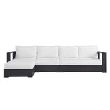 Tahoe Outdoor Patio Powder-Coated Aluminum 3-Piece Left-Facing Chaise Sectional Sofa Set