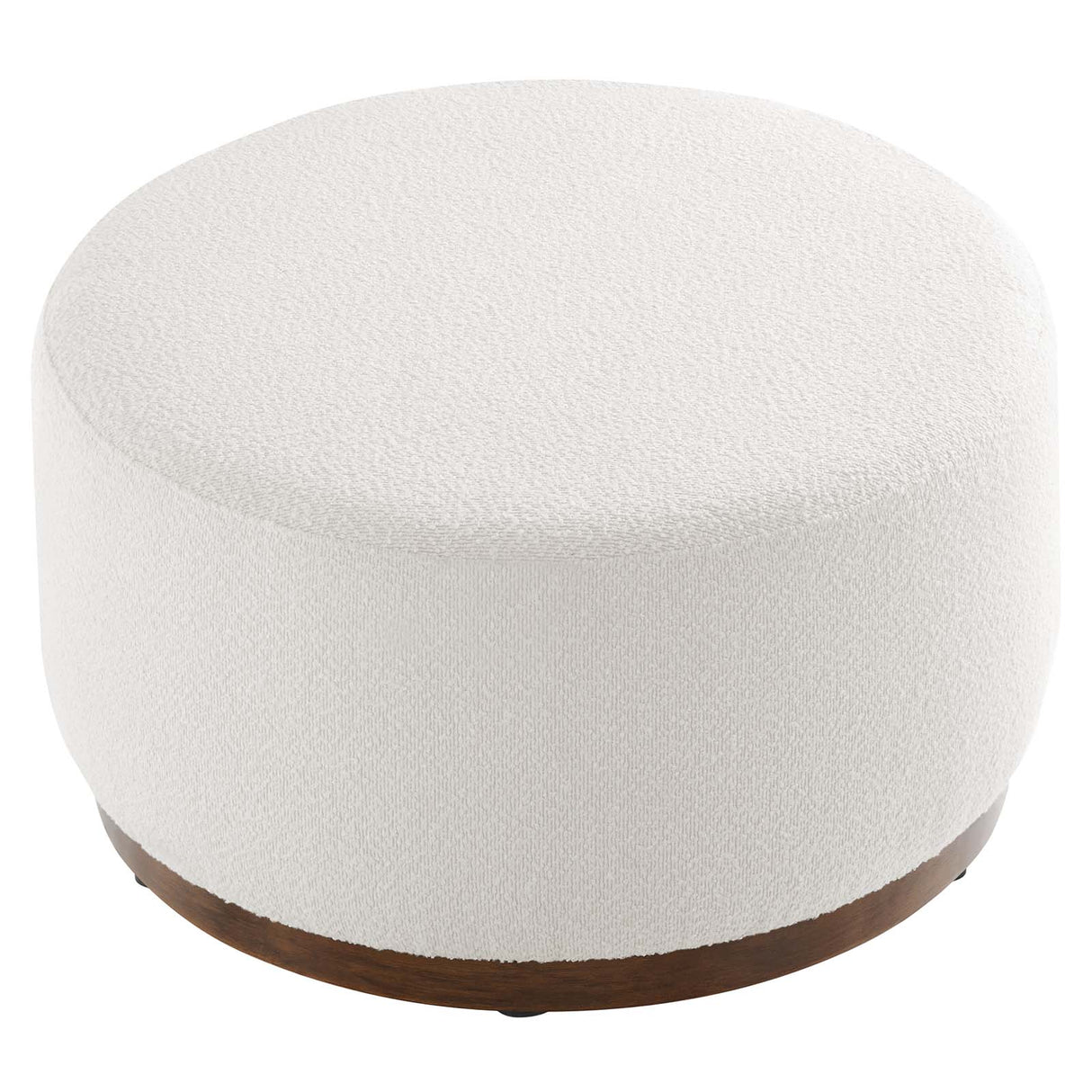 Tilden Large 23" Round Boucle Upholstered Ottoman