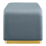 Koda Performance Velvet Waterfall Ottoman