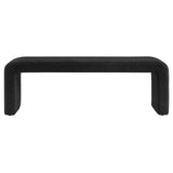 Simba Boucle Fabric Waterfall Long Bench