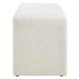 Simba Boucle Fabric Waterfall Long Bench