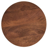 Valeo Round Wood and Metal Side Table