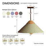 Summit Mountain  Olive Green Pendant Light, Max 20W, E26 Base, Damp Rated
