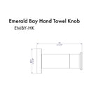 ZLINE Emerald Bay Towel Hook in Chrome (EMBY-HK-CH)