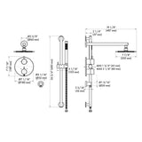 ZLINE Autograph Edition Emerald Bay Thermostatic Shower System in Matte Black (EMBY-SHS-T2-MB)