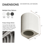 Corinthian Cream White Wall Light, Max 20W, E26 Base, Wet Rated