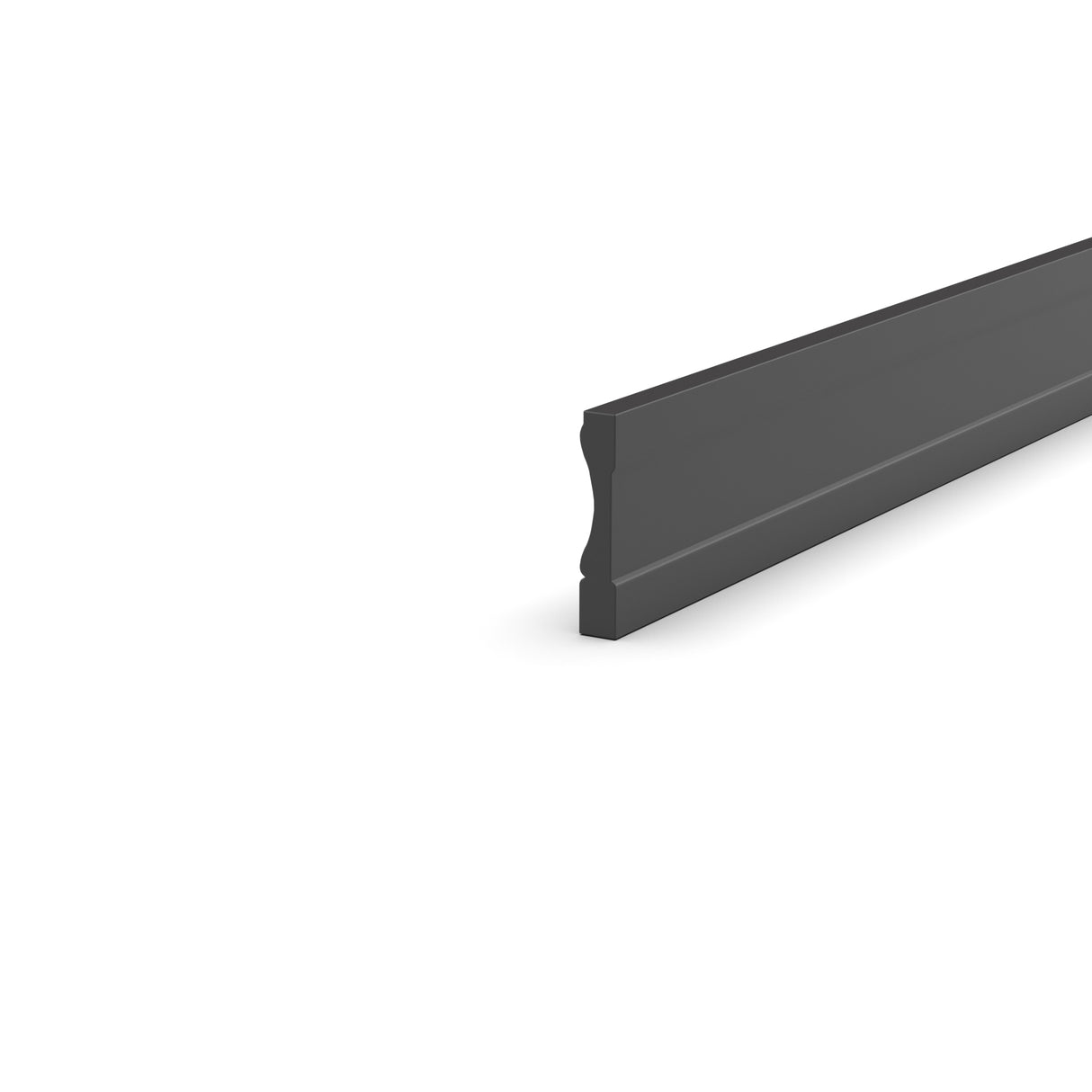 Liberty Shaker Grey - 0.75 Inch Base Molding Accessories - .75" Width x 4.5" Height x 96" Depth