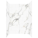 60"x36"X96" JETCOAT FLEX Bianco Marble Shower Wall System