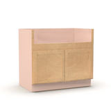 Liberty Shaker Karamel - 39 Inch Farm Sink Base Cabinet - 39" Width x 34.5" Height x 24" Depth