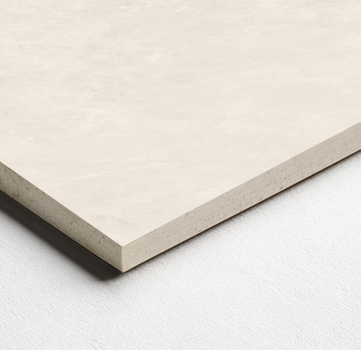 48 x 110 in Majesto French Vanilla Polished Rectified Colorsync Sintered Slab 6 mm surface