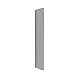 Premium White Closets - 21" Glass Door w/ Aluminum Frame - 13/16" Width x 81" Height x 21" Depth