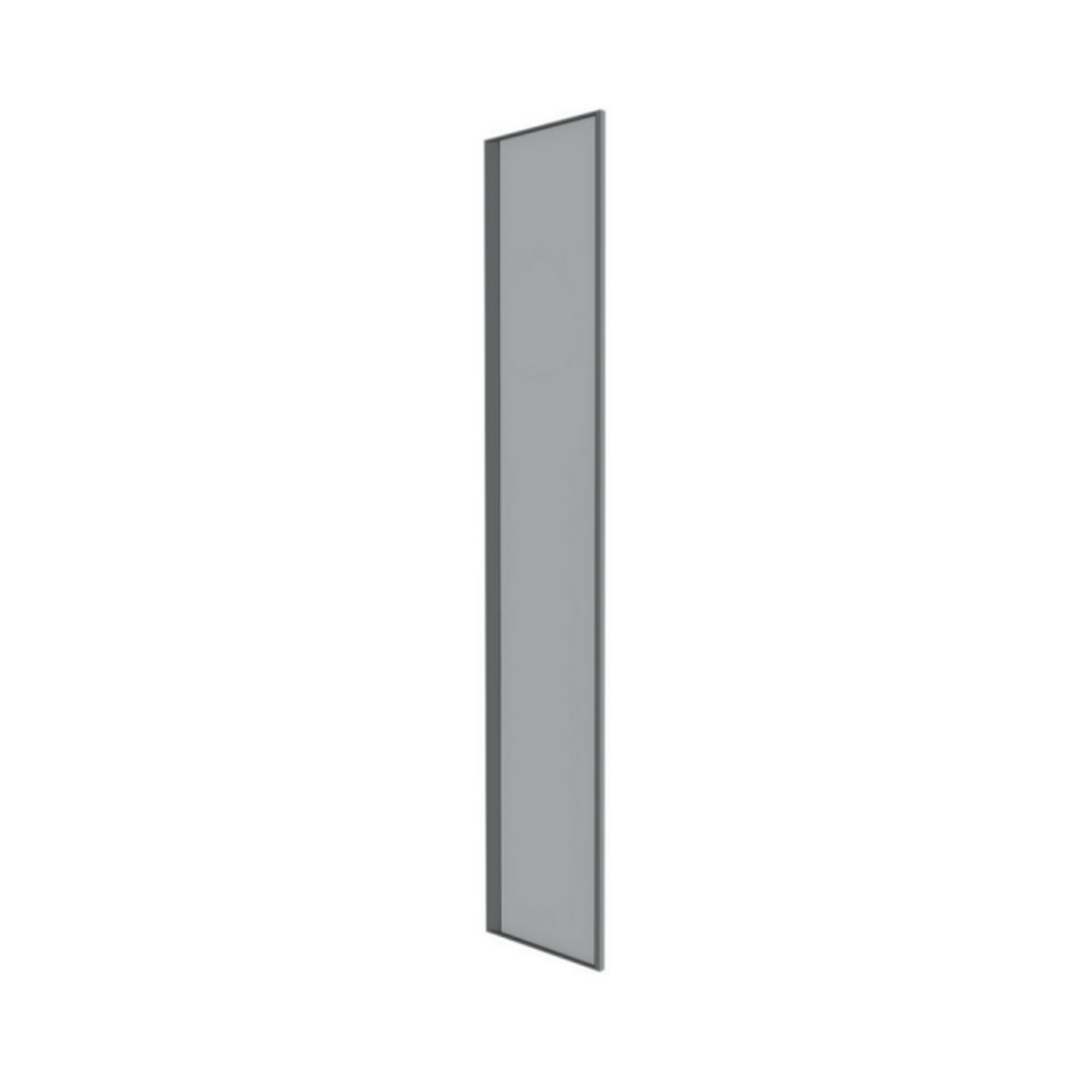 Light Oak Closets - 21" Glass Door w/ Aluminum Frame - 13/16" Width x 81" Height x 21" Depth