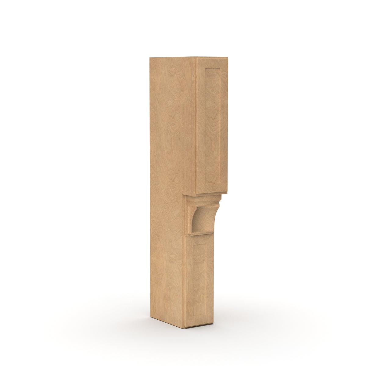 Liberty Shaker Karamel - 9 Inch Hood Spice Racks Accessories - 09" Width x 60" Height x 18" Depth