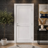 Ivanees 2-Panel Hollow Core Molded Shaker Door Slab 80 Inch Height