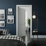 Ivanees 2-Panel Hollow Core Molded Shaker Door Slab 80 Inch Height