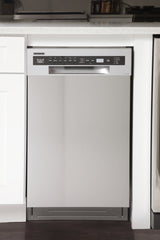 KUCHT Professional 18 in Front Control Dishwasher in Stainless Steel with Stainless Steel Tub and Multiple Filter System