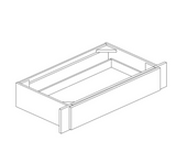 Liberty Shaker White - 36 Inch Vanity Knee Drawer Cabinet - 36" Width x 7.5" Height x 21" Depth