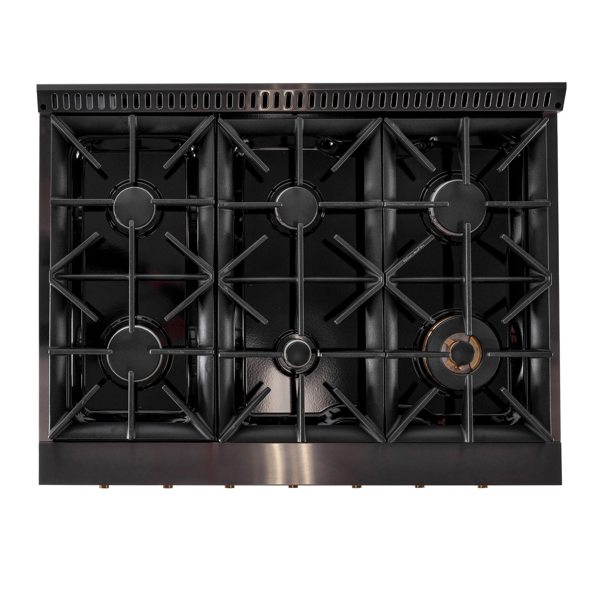 KUCHT Gemstone Professional 36 in. 5.2 cu. ft. Dual Fuel Range for Propane Gas with Sealed Burners and Convection Oven in  Titanium Stainless Steel