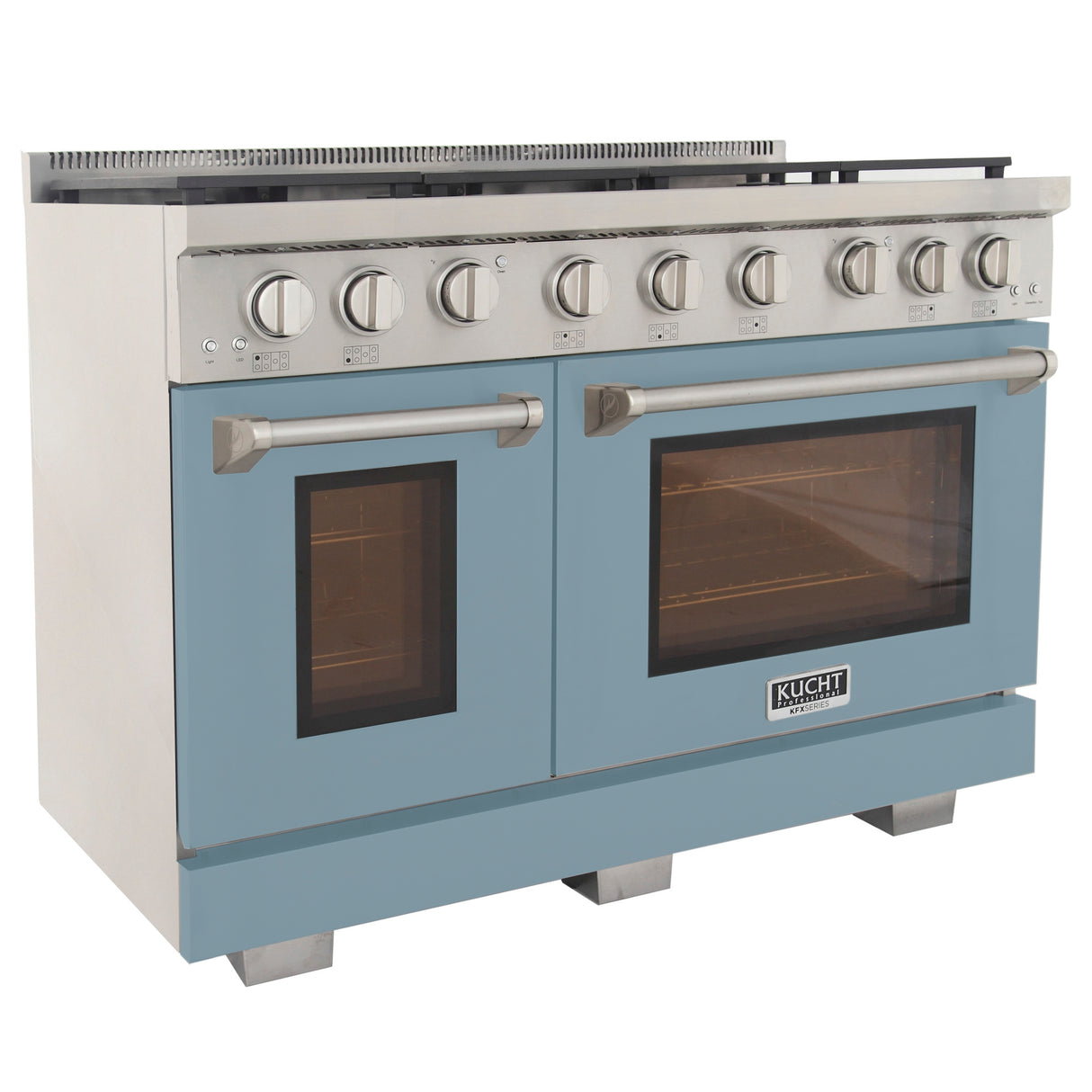 KUCHT Professional 48 in. 6.7 cu. ft. Propane Gas Range with Sealed Burners, Griddle and Two Ovens - One Convection