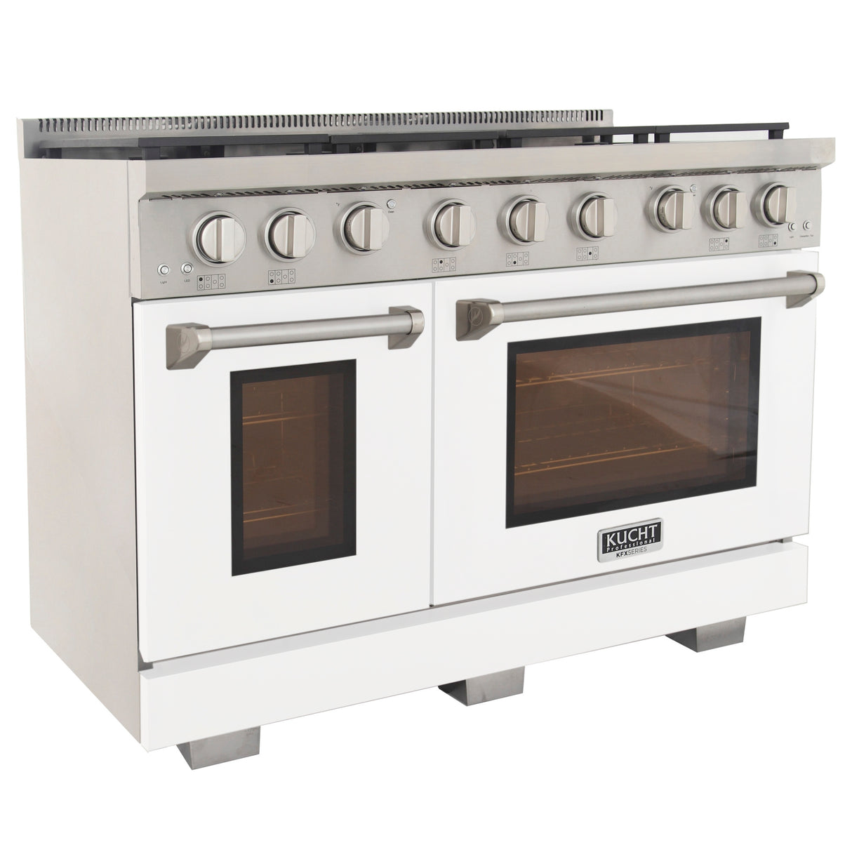 KUCHT Professional 48 in. 6.7 cu. ft. Propane Gas Range with Sealed Burners, Griddle and Two Ovens - One Convection