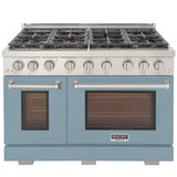 KUCHT Professional 48 in. 6.7 cu. ft. Natural Gas Range Two Ovens - One Convection - with True Simmer Burners