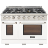 KUCHT Professional 48 in. 6.7 cu. ft. Propane Gas Range with Sealed Burners, Griddle and Two Ovens - One Convection