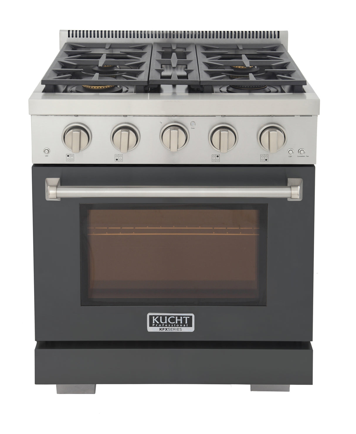 KUCHT Professional 30 in. 4.2 cu. ft. Natural Gas Range and Convection Oven with True Simmer Burners