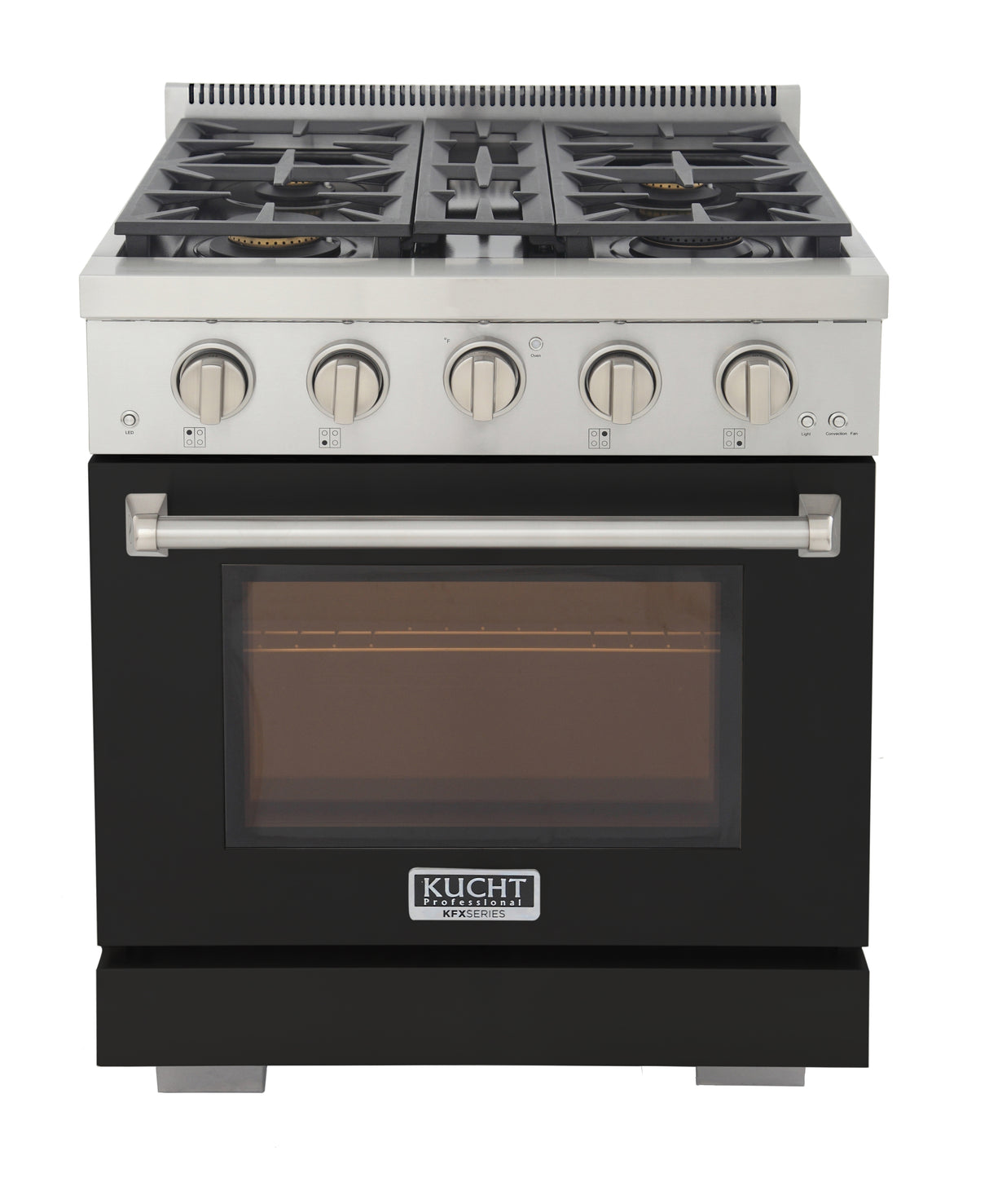 KUCHT Professional 30 in. 4.2 cu. ft. Natural Gas Range and Convection Oven with True Simmer Burners