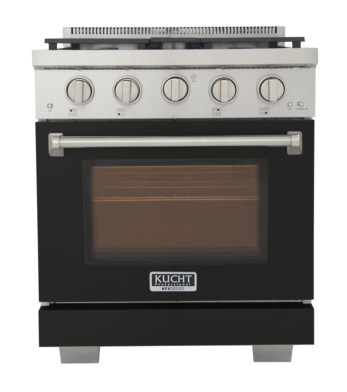 KUCHT Professional 30 in. 4.2 cu. ft. Propane Gas Range with Sealed Burners and Convection Oven