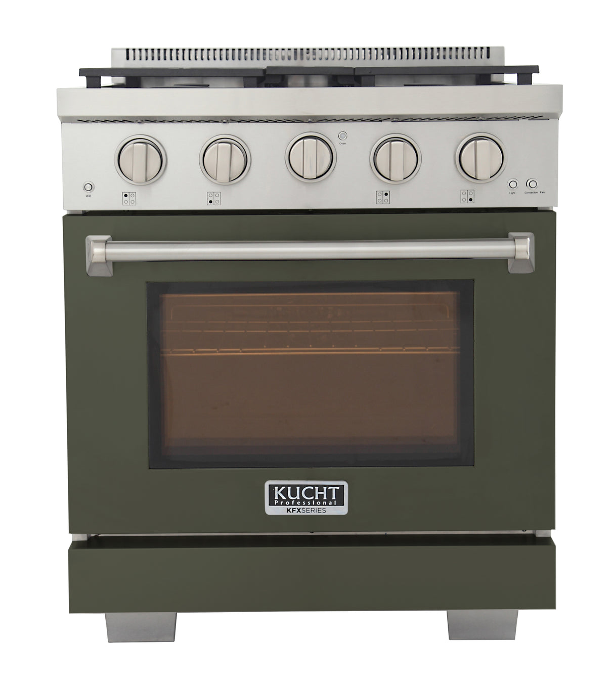 KUCHT Professional 30 in. 4.2 cu. ft. Natural Gas Range and Convection Oven with True Simmer Burners