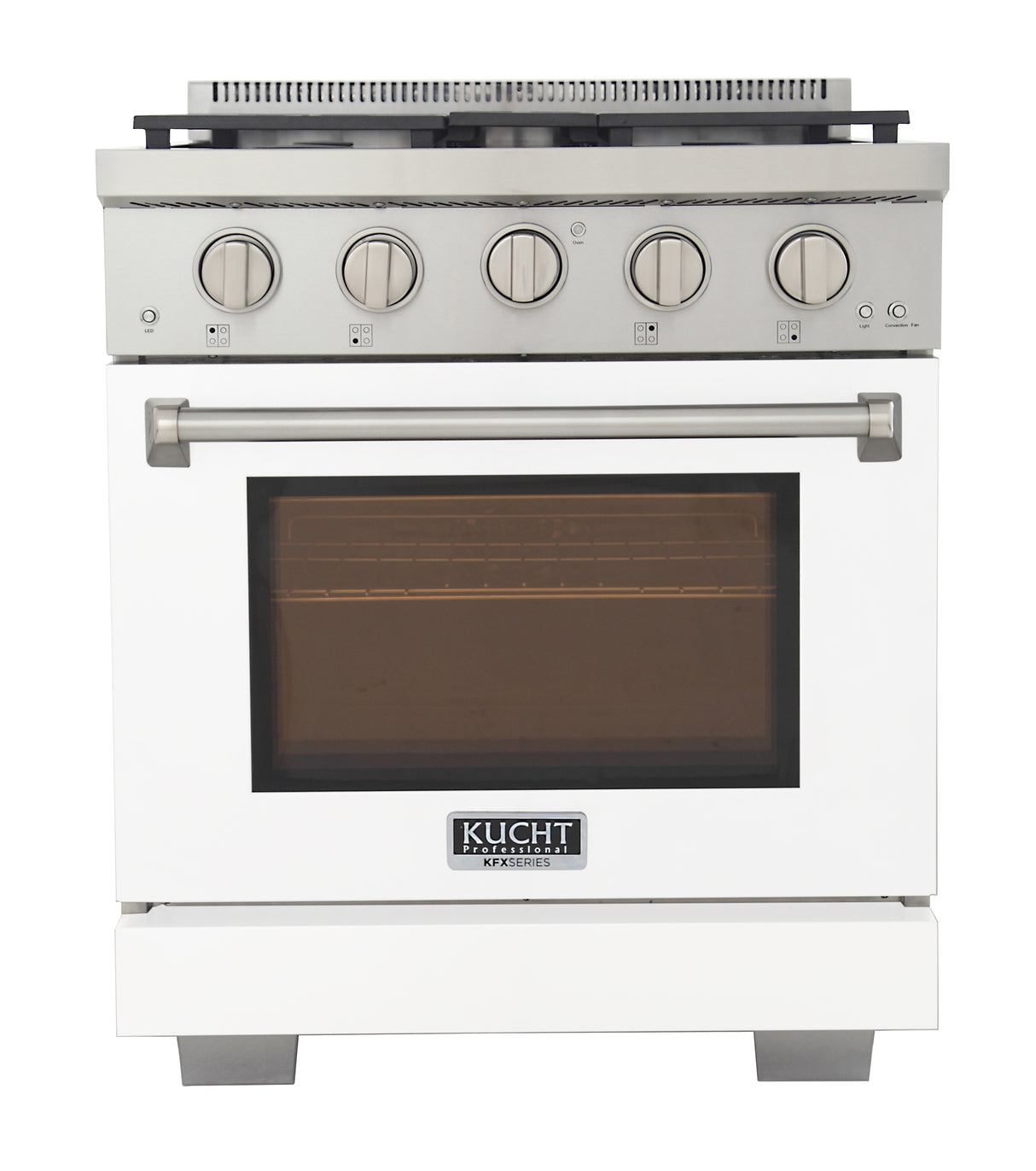 KUCHT Professional 30 in. 4.2 cu. ft. Natural Gas Range and Convection Oven with True Simmer Burners