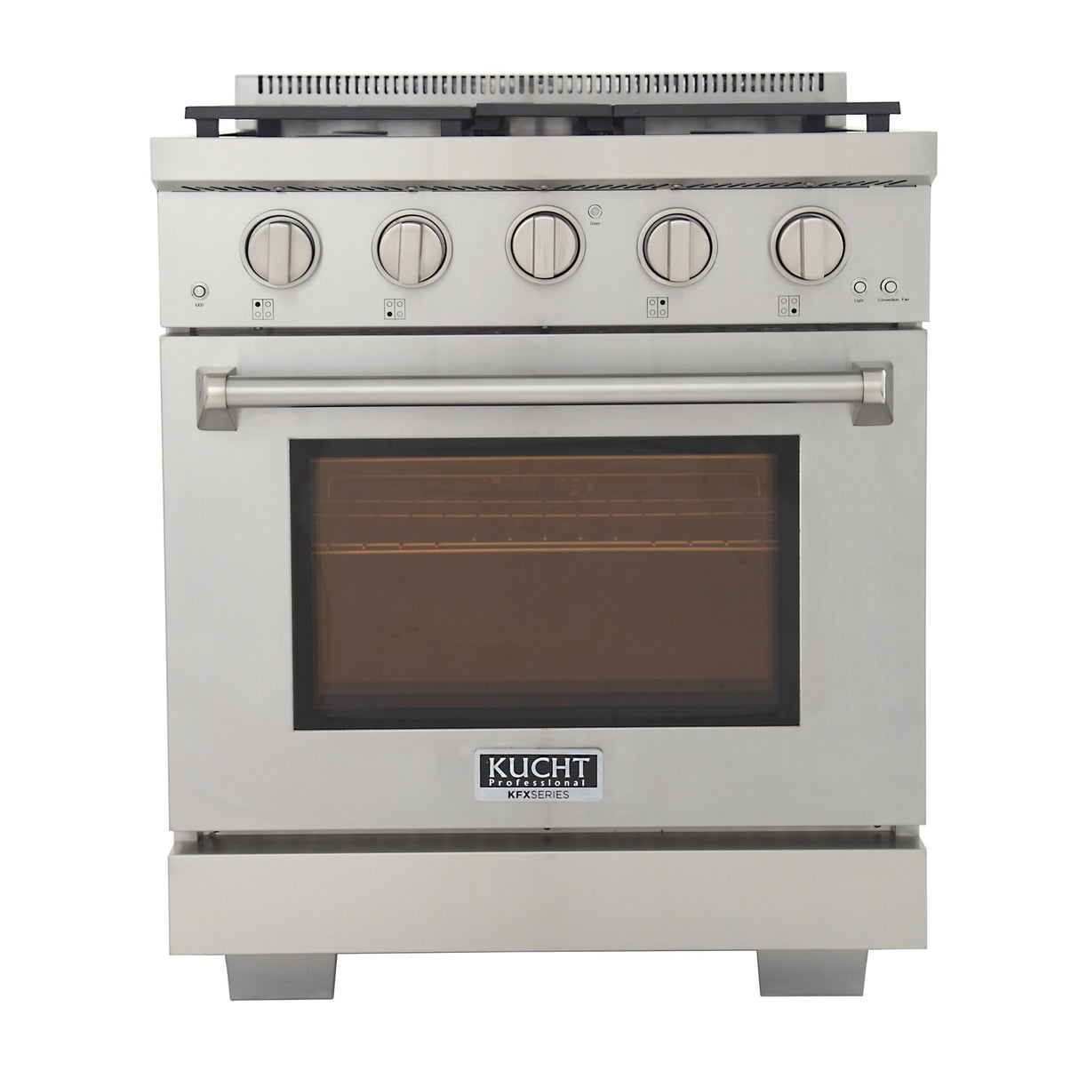 KUCHT Professional 30 in. 4.2 cu. ft. Natural Gas Range and Convection Oven with True Simmer Burners
