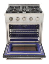 KUCHT Professional 30 in. 4.2 cu. ft. Natural Gas Range and Convection Oven with True Simmer Burners