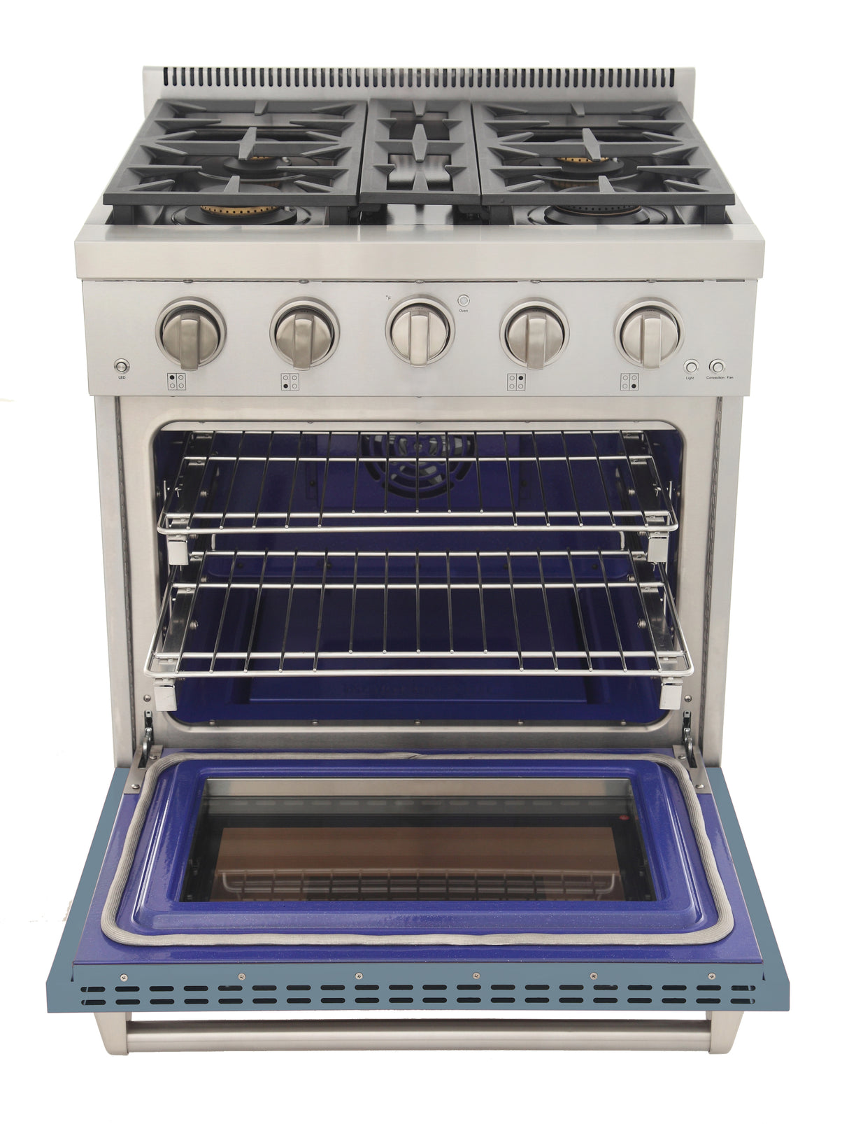 KUCHT Professional 30 in. 4.2 cu. ft. Natural Gas Range and Convection Oven with True Simmer Burners