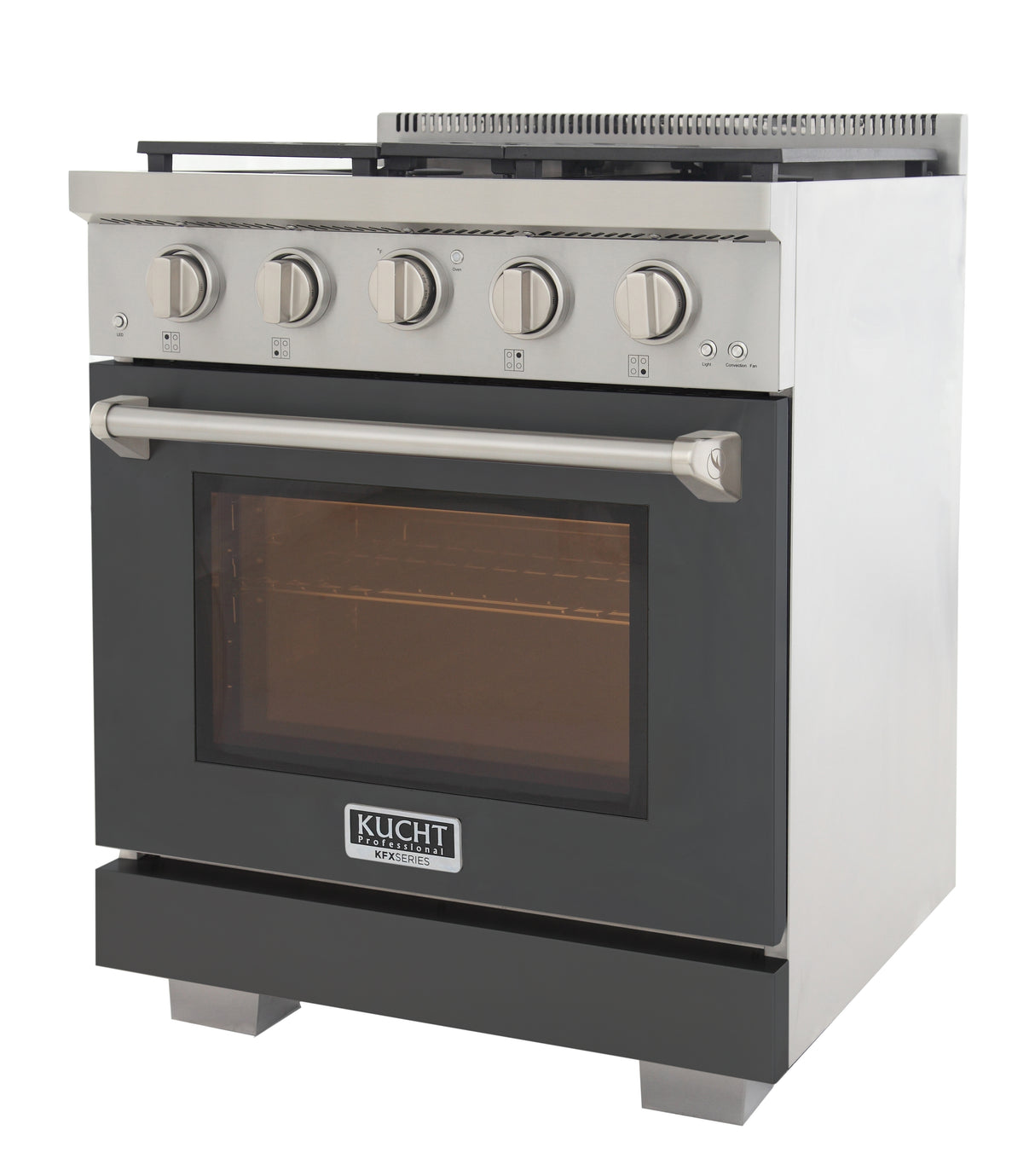 KUCHT Professional 30 in. 4.2 cu. ft. Natural Gas Range and Convection Oven with True Simmer Burners