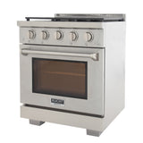 KUCHT Professional 30 in. 4.2 cu. ft. Natural Gas Range and Convection Oven with True Simmer Burners