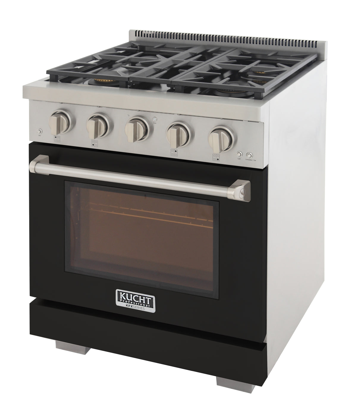 KUCHT Professional 30 in. 4.2 cu. ft. Natural Gas Range with Sealed Burners and Convection Oven