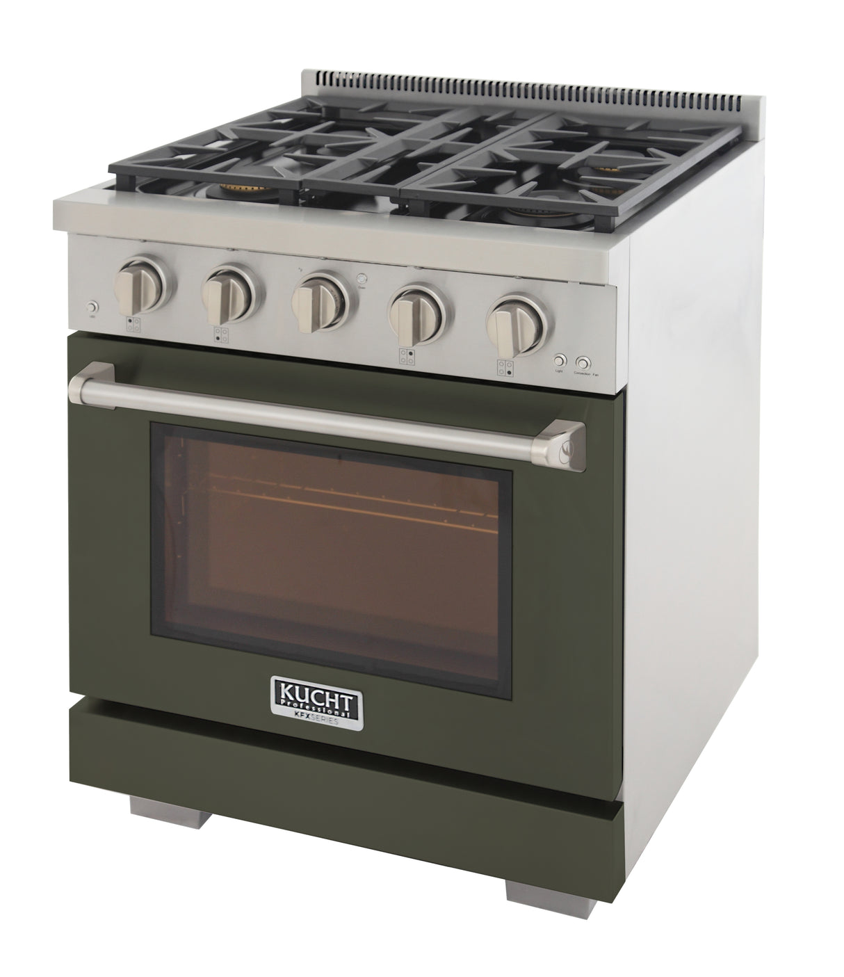 KUCHT Professional 30 in. 4.2 cu. ft. Propane Gas Range with Sealed Burners and Convection Oven