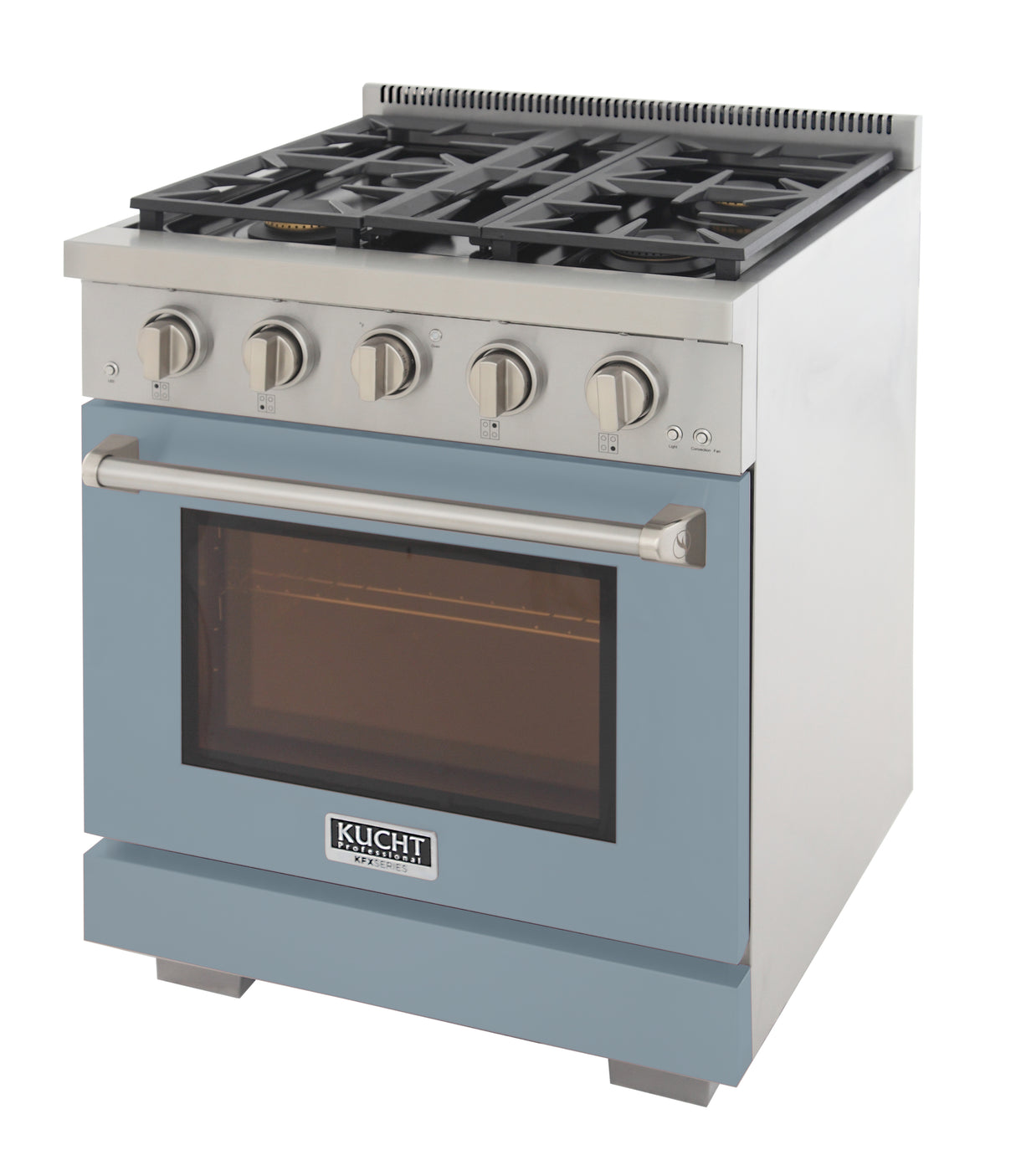 KUCHT Professional 30 in. 4.2 cu. ft. Natural Gas Range and Convection Oven with True Simmer Burners